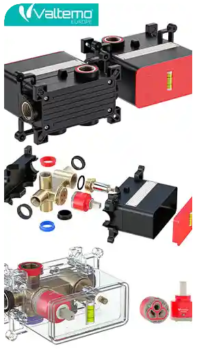 E-ticaret ve reklamcılık için fotogerçekçi duş sistem ürün sayfası