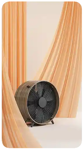 E-ticaret ve reklamcılık için fotogerçekçi 3d vantilatör görselleştirmesi